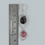 925 Silver Rainbow Calsilica Pendant