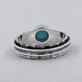 Genuine Larimar Silver Ring