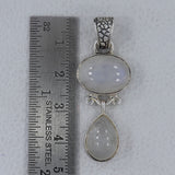 Natural Moonstone 925 Sterling Silver Pendant