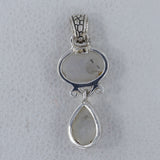 Natural Moonstone 925 Sterling Silver Pendant