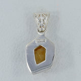 925 Sterling Silver Citrine Pendant