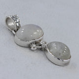 Natural Moonstone 925 Sterling Silver Pendant