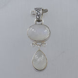 Natural Moonstone 925 Sterling Silver Pendant