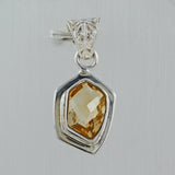 925 Sterling Silver Citrine Pendant