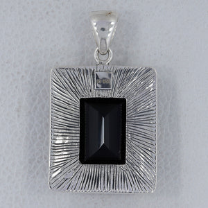 925 Sterling Silver Black Onyx Pendants