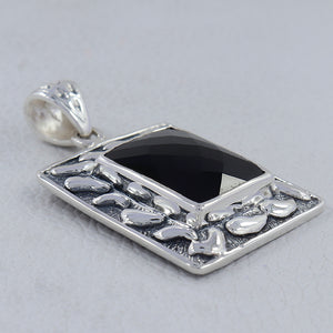 925 Sterling Silver Black Onyx Pendants