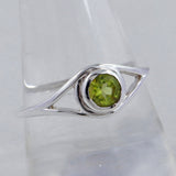 Natural Peridot Silver Ring