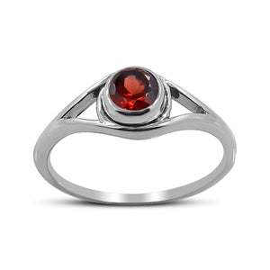 Natural Peridot Silver Rings