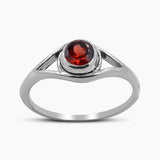 Natural Peridot Silver Rings