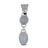 Rainbow Moonstone 925 Sterling Silver Pendant