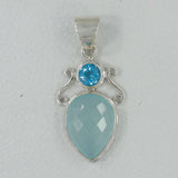 Larimar 925 Silver Pendant