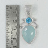 Larimar 925 Silver Pendant