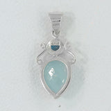 Larimar 925 Silver Pendant