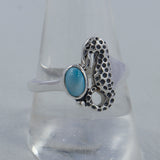 Rainbow Moonstone Sea Horse Designer Ring