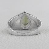 Natural Peridot Silver Ring