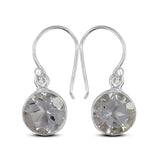 Crystal Silver Earrings