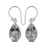 Crystal Earrings Silver