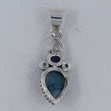 Labradorite, Iolite 925 Sterling Silver Pendant