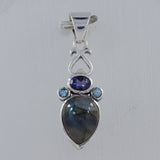 925 Sterling Silver Labradorite Pendant