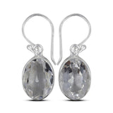 Crystal Silver Earrings