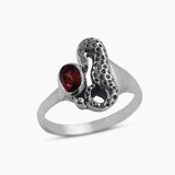 Rainbow Moonstone Sea Horse Designer Rings