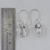 Crystal Silver Earrings