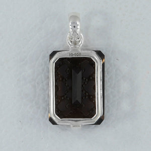 925 Silver Smoky Quartz Pendants