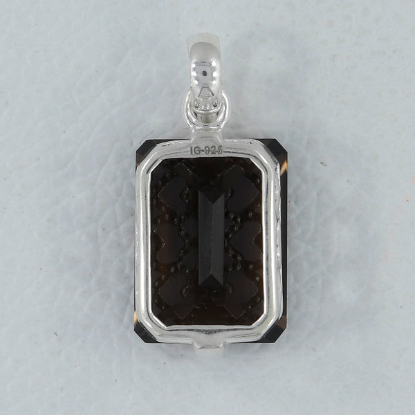 925 Silver Smoky Quartz Pendants