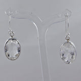 Crystal Silver Earrings