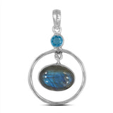 Labradorite 925 Sterling Silver Pendant