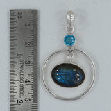 Labradorite 925 Sterling Silver Pendant