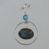 Labradorite 925 Sterling Silver Pendant