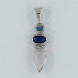 Rainbow Moonstone 925 Silver Pendant