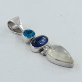 Rainbow Moonstone 925 Silver Pendant