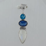 Rainbow Moonstone 925 Silver Pendant