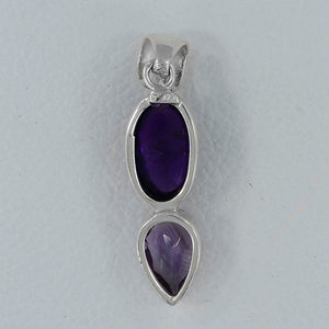 925 Sterling Silver Amethyst Pendants