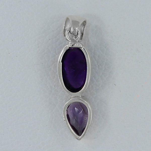 925 Sterling Silver Amethyst Pendants