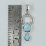 Larimar 925 Silver Pendant