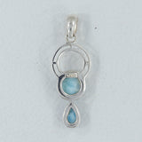 Larimar 925 Silver Pendant