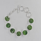 Raw Chrome Diopside Bracelet Rough Stone Jewelry