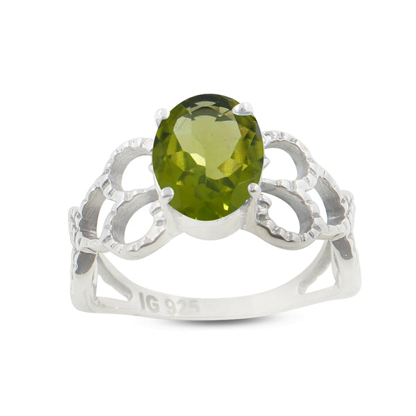 925 Sterling Silver Peridot Ring
