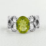 Peridot Silver Ring