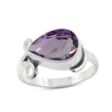 Amethyst Birthstone Silver Rings