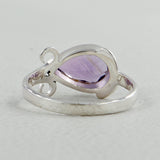 Amethyst Birthstone Silver Rings