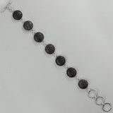 Fossil Jewelry - Black Fossil Coral Round Cabochon Bracelets