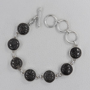 Fossil Coral Silver Bracelets
