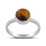 Tiger Eye Silver Ring