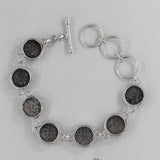 Fossil Jewelry - Black Fossil Coral Round Cabochon Bracelets