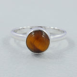 Tiger Eye Silver Ring