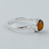 Tiger Eye Silver Ring